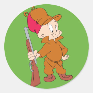 Sticker Rond ELMER FUDD™ | Avec pistolet