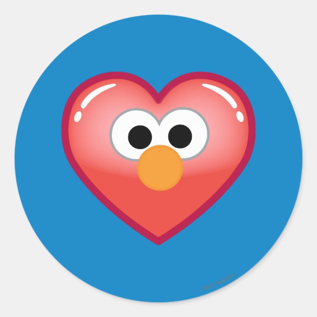 Sticker Rond Elmo Heart (Devant)
