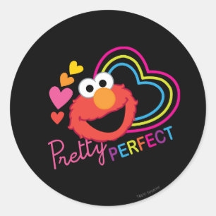 Sticker Rond Elmo Plutôt Parfait
