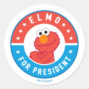Sticker Rond Elmo pour l'insigne du président