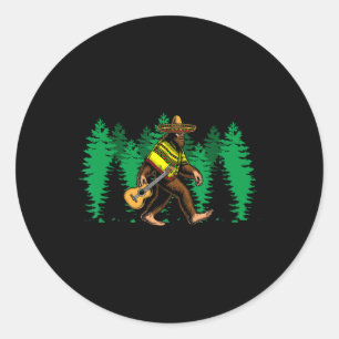 Sticker Rond Elsquatcho Pancho Guardian Du Désert Bigfoot S