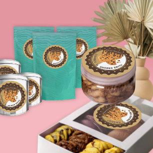 Sticker Rond Emballage de biscuits personnalisés Marque Logo pr