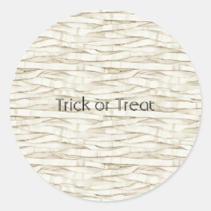 Sticker Rond Emballage de momie d'Halloween