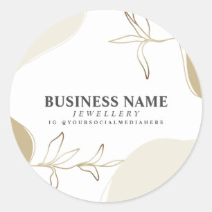 Sticker Rond Emballage personnalisé de produits de sable et de 