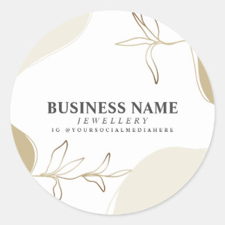 Sticker Rond Emballage personnalisé de produits de sable et de