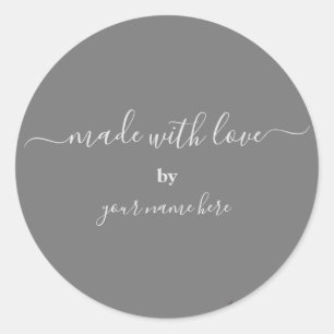 Sticker Rond Emballage simple fait main