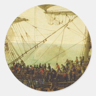 Sticker Rond Embarquement de l'électeur Palatine