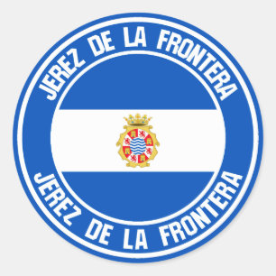 Sticker Rond Emblem rond Jerez de la Frontera