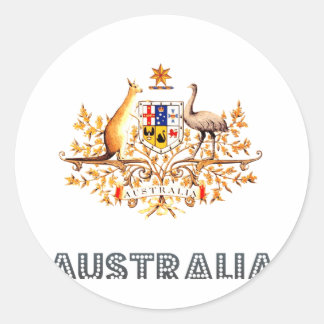 Sticker Rond Emblème australien