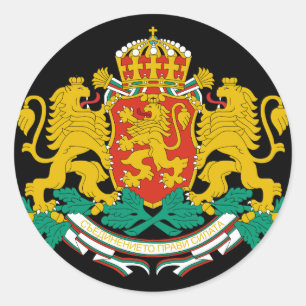 Sticker Rond emblème de bulgarie