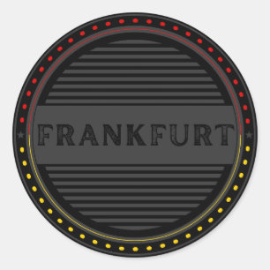 Sticker Rond Emblème de fierté de la ville de Francfort – Ident