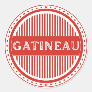Sticker Rond Emblème de fierté de la ville de Gatineau – Identi