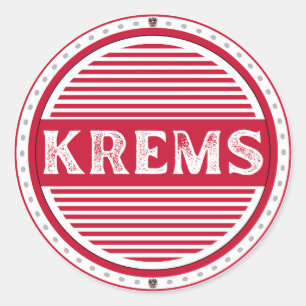 Sticker Rond Emblème de fierté de la ville de Krems – Identité