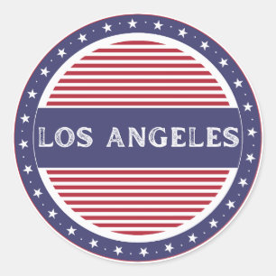 Sticker Rond Emblème de fierté de la ville de Los Angeles – Ide