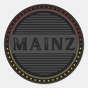 Sticker Rond Emblème de fierté de la ville de Mayence – Identit