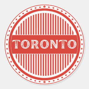 Sticker Rond Emblème de fierté de la ville de Toronto – Identit