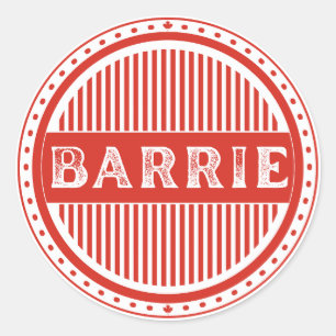 Sticker Rond Emblème de la fierté de la ville de Barrie – Ident