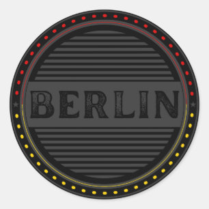 Sticker Rond Emblème de la fierté de la ville de Berlin – Ident