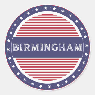 Sticker Rond Emblème de la fierté de la ville de Birmingham – I