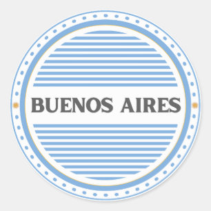 Sticker Rond Emblème de la fierté de la ville de Buenos Aires I