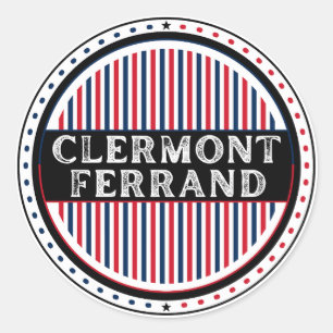 Sticker Rond Emblème de la Fierté de la ville de Clermont-Ferra