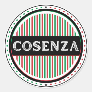 Sticker Rond Emblème de la fierté de la ville de Cosenza – Iden