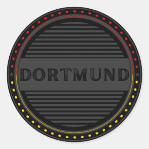 Sticker Rond Emblème de la fierté de la ville de Dortmund – Ide