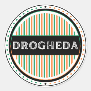 Sticker Rond Emblème de la fierté de la ville de Drogheda – Ide