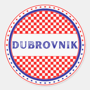 Sticker Rond Emblème de la fierté de la ville de Dubrovnik – Id