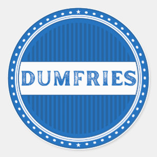 Sticker Rond Emblème de la Fierté de la ville de Dumfries – Ide