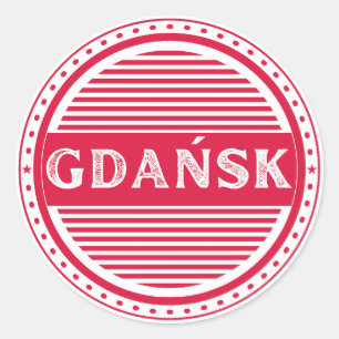 Sticker Rond Emblème de la Fierté de la ville de Gdansk – Ident