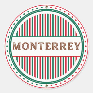 Sticker Rond Emblème de la fierté de la ville de Monterrey – Id