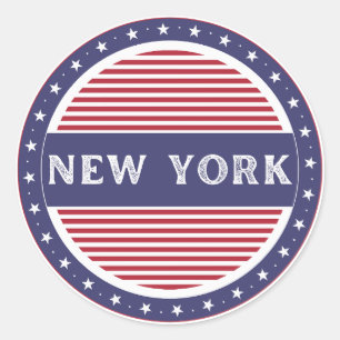 Sticker Rond Emblème de la fierté de la ville de New York – Ide