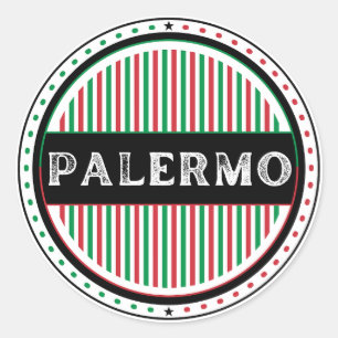 Sticker Rond Emblème de la fierté de la ville de Palerme – Iden
