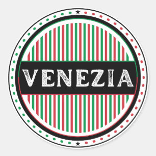 Sticker Rond Emblème de la Fierté de la ville de Venise – Ident