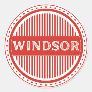 Sticker Rond Emblème de la fierté de la ville de Windsor – Iden