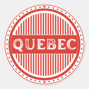 Sticker Rond Emblème de la Fierté de Québec – Identité canadien