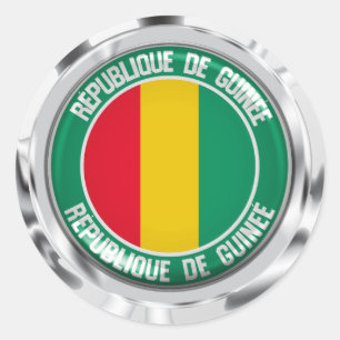 Sticker Rond Emblème de la Guinée