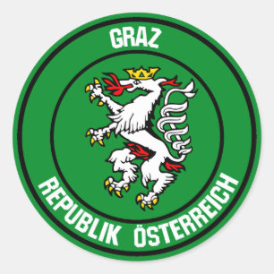 Sticker Rond Emblème de la ronde de Graz