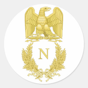 Sticker Rond Emblème de Napoleon Bonaparte