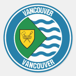 Sticker Rond Emblème de Vancouver
