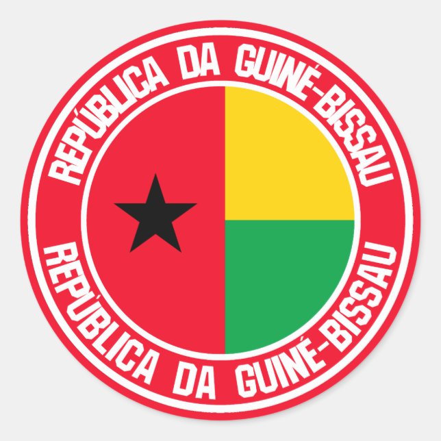 Sticker Rond Emblème du cycle de Guinée-Bissau (Devant)
