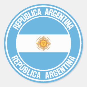 Sticker Rond Emblème du cycle de l'Argentine