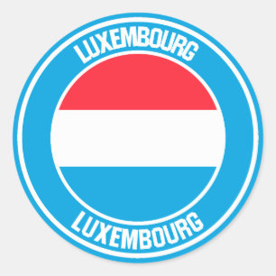 Sticker Rond Emblème du cycle de Luxembourg