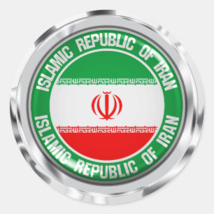 Sticker Rond Emblème du cycle iranien