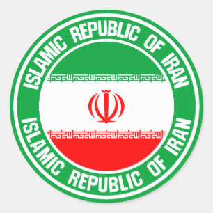 Sticker Rond Emblème du cycle iranien