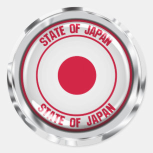 Sticker Rond Emblème du Japon