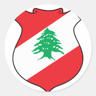 Sticker Rond emblème du liban