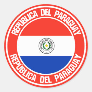 Sticker Rond Emblème du Paraguay