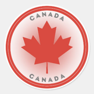 Sticker Rond Emblème du patrimoine canadien